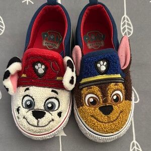 PAW Patrol Kids Slip-On Shoes - Red & Blue Character Design
